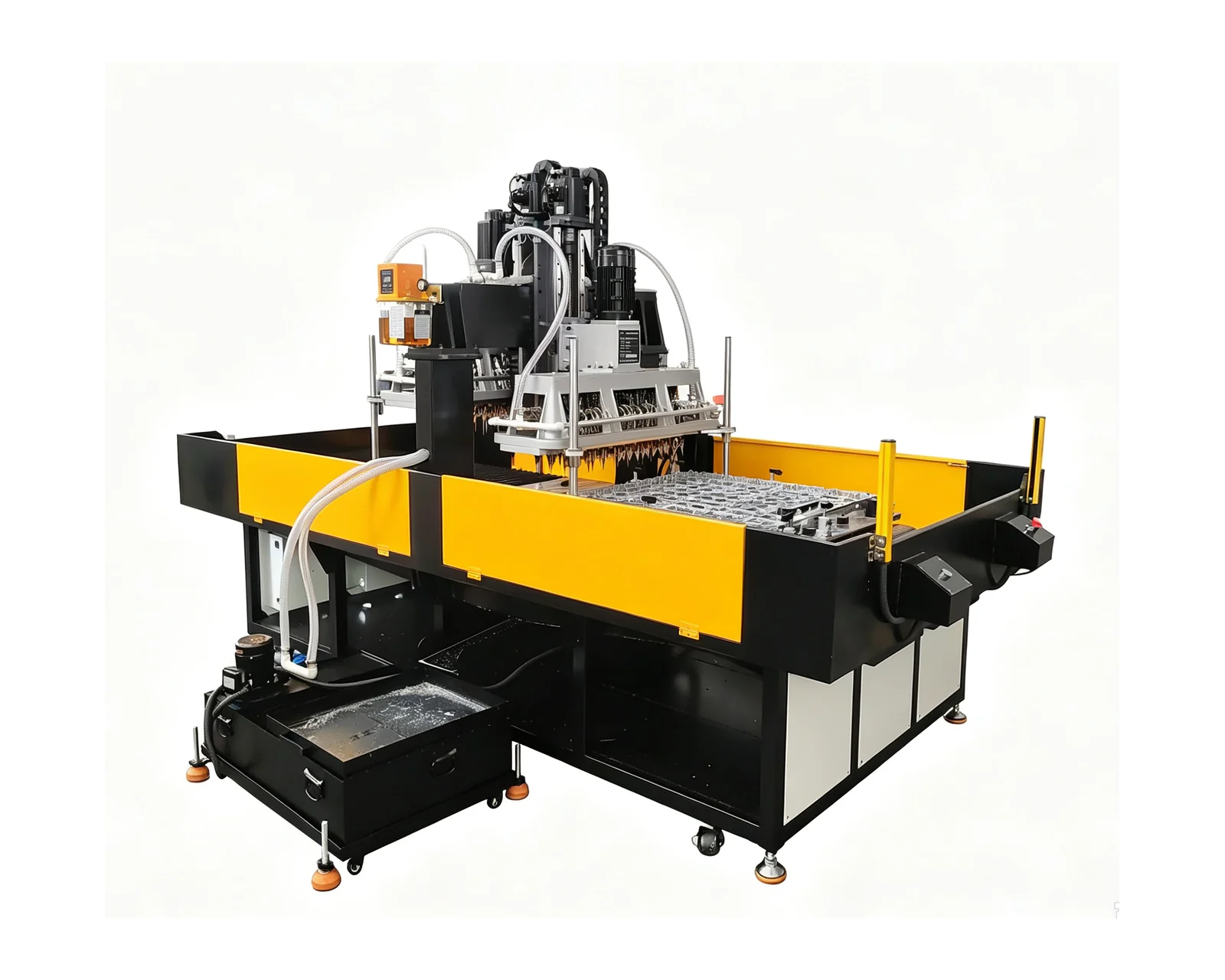 Custom gantry multi-spindle drilling and tapping machine